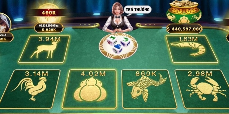 Bầu cua cá cọp tại 33WIN68 là tựa game đổi thưởng được yêu thích